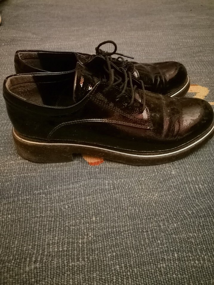 Siyah Hakiki Rugan Klasik Ayakkabı - Görsel 2