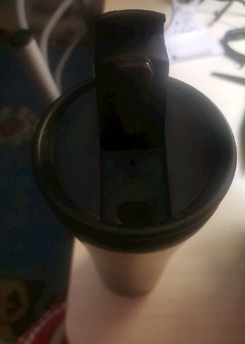 Siyah Logolu Termos Mug - Görsel 3