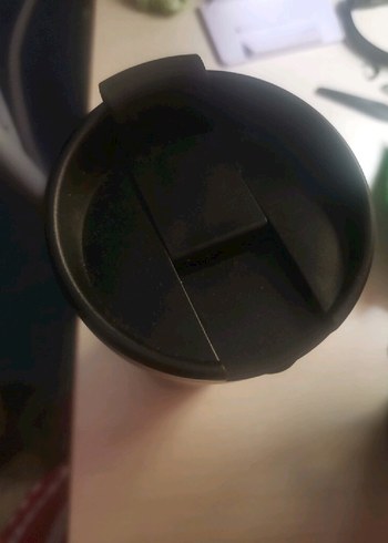 Siyah Logolu Termos Mug - Görsel 2