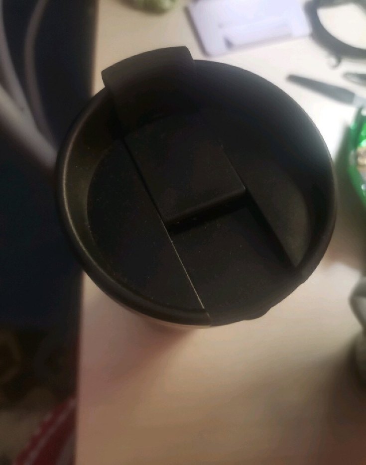 Siyah Logolu Termos Mug - Görsel 2