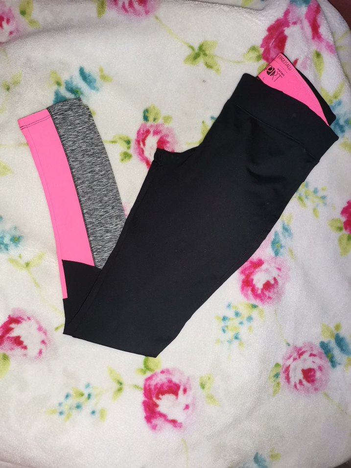 Pembe Gri Baskılı Spor Kadın Tayt - Görsel 3