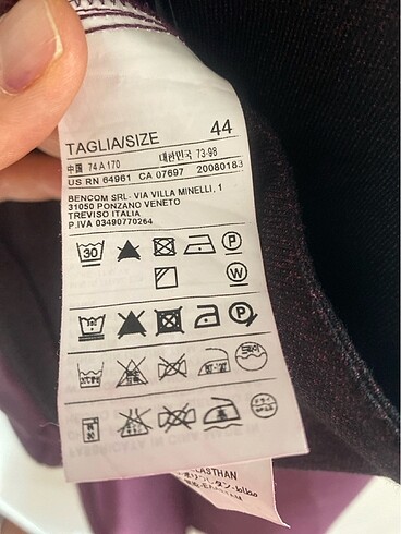 Benetton Benetton mor kalem etek