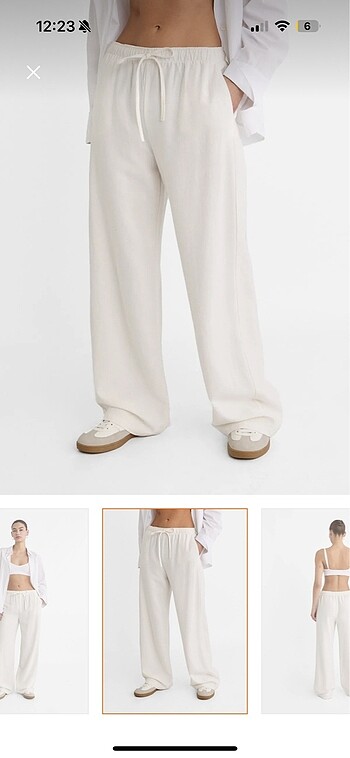 Stradivarius Stradivarius Keten pantolon