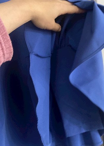 Mavi Volanlı Kadın Tunik - Görsel 2