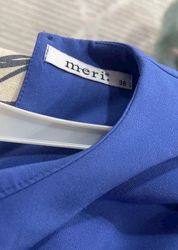 Mavi Volanlı Kadın Tunik - Görsel 3