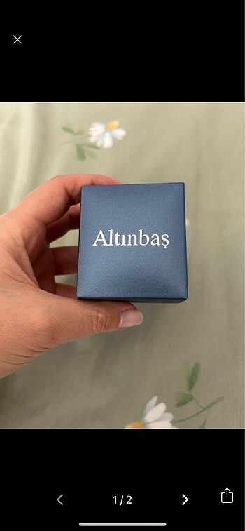 Altınbaş yüzük kutusu