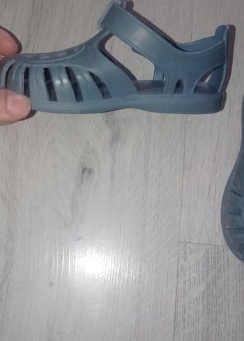 21 Beden gri Renk Gri Erkek Çocuk Tokalı Sandalet