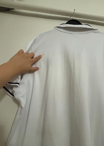 46 Beden beyaz Renk Erkek Beyaz Polo Tişört
