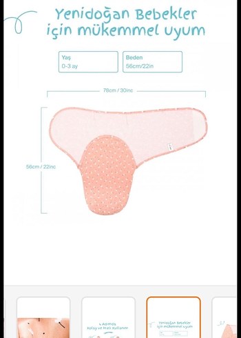 Pembe Bebek Kundak Uyku Tulumu - Görsel 4