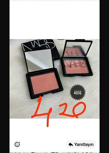 Nars Açık Pembe Allık simli