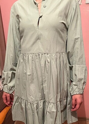 Poplin elbise