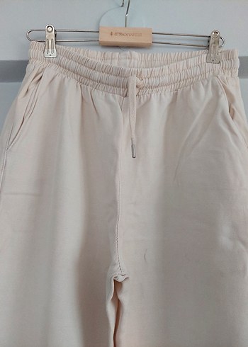 38 Beden Krem rengi Bol paça Pantolon