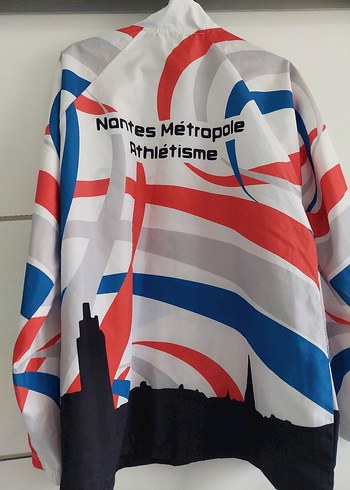 Kadın Baskılı Spor Fermuarlı Yağmurluk - Görsel 5