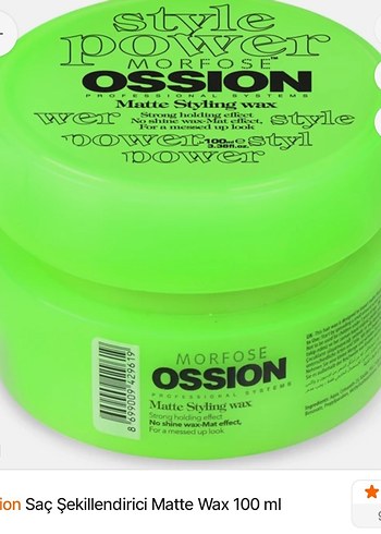 Morfose saç şekillendirici Wax - Görsel 6