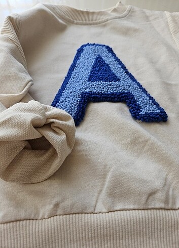 5 Yaş Beden Harf işlemeli sweatshirt