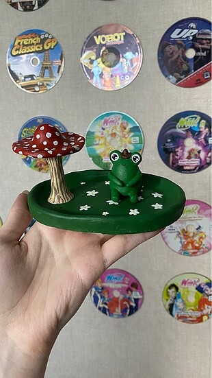 mantar takı tabağı & froggy