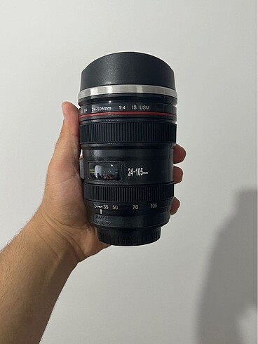 Canon lens görünümlü termos - Görsel 2