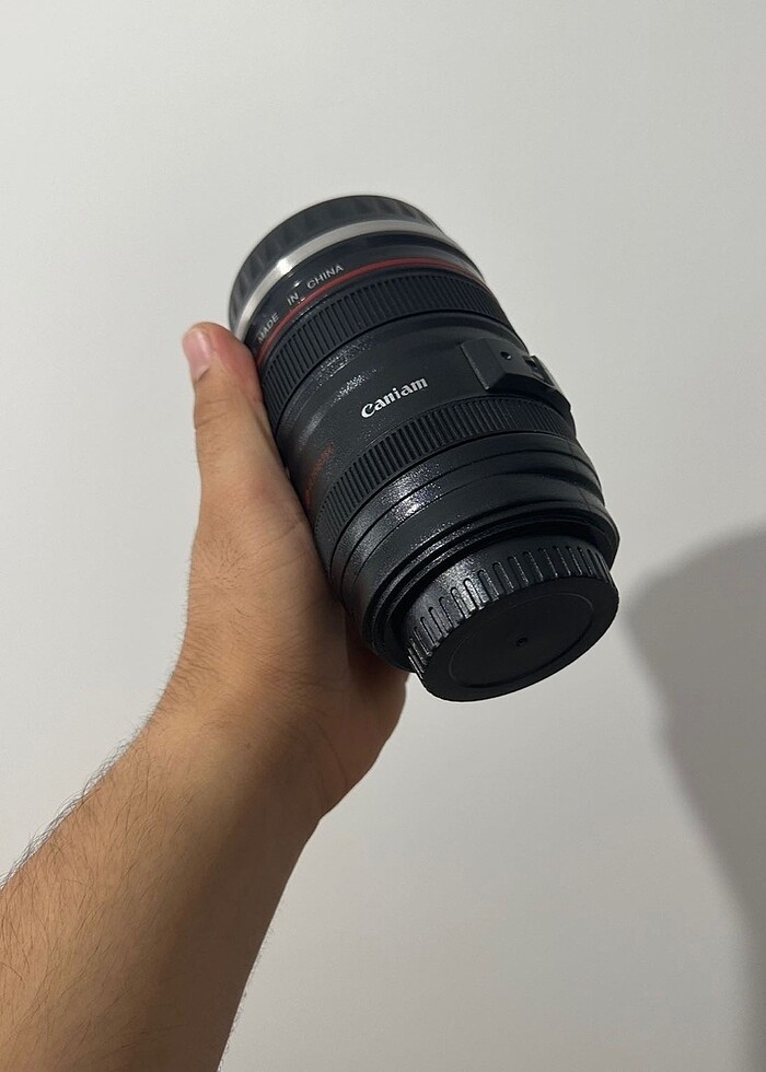 Canon lens görünümlü termos - Görsel 4