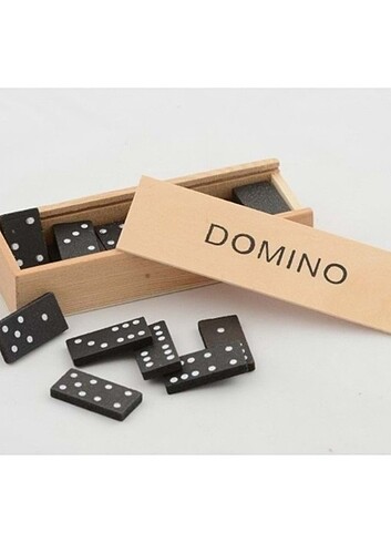 Ahşap kutulu Domino taşı oyunu