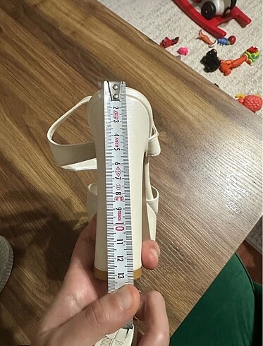 Topuklu ayakkabı düz beyaz - Görsel 6