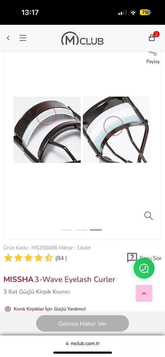 missha 3 wave Kirpik Kıvırıcı - Görsel 5