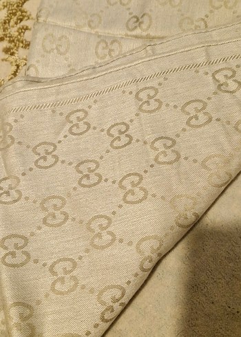gucci kaşmir Bej Kadın Şal - Görsel 2