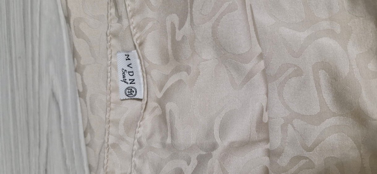 Kadın ekru Desen Şal - Görsel 2