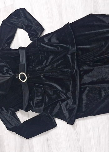 Siyah Kadife takım - Görsel 3