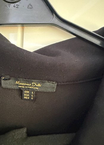 Siyah Yakalı Düğmeli Uzun Kollu Triko Elbise - Görsel 3