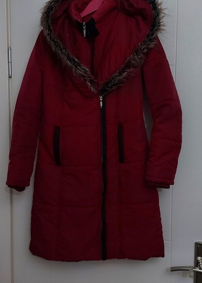 Kapşonlu mont - Görsel 2