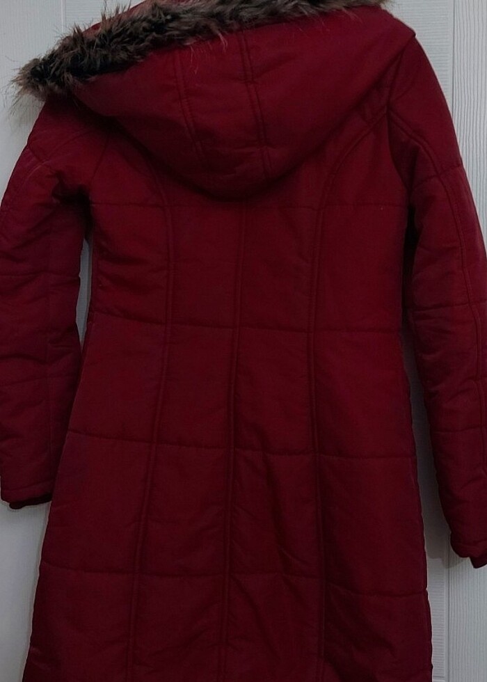 Kapşonlu mont - Görsel 3