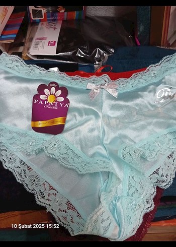 Bohem Tarzda Kırmızı Dantel slip - Görsel 5