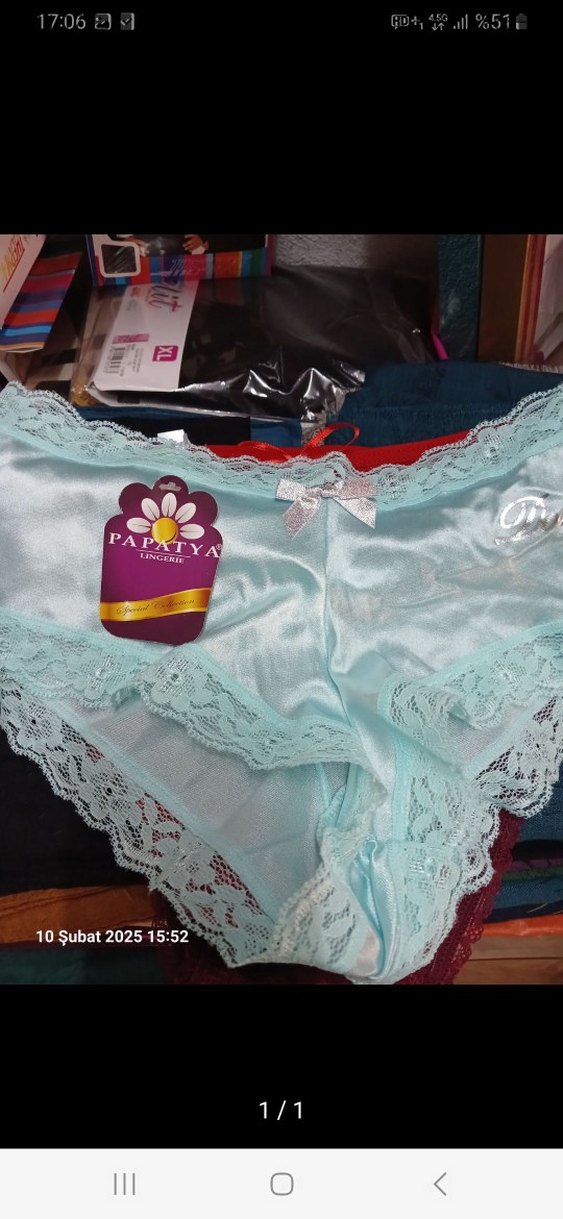 Bohem Tarzda Kırmızı Dantel slip - Görsel 5