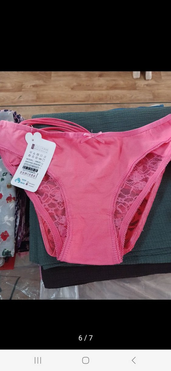 Bohem Tarzda Kırmızı Dantel slip - Görsel 4