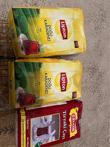 Çaykur ve lipton çay