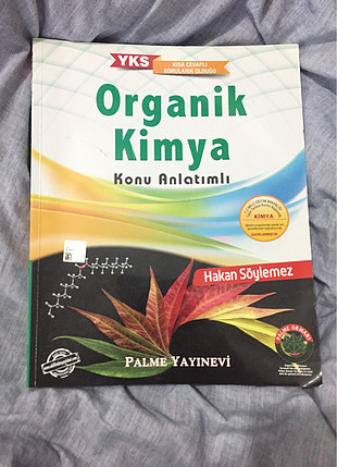 Yks Organik Kimya konu anlatımlı palme yayınevi