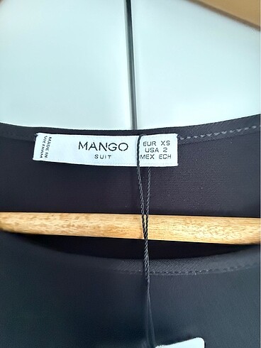 xs Beden siyah Renk Mango xs elbise