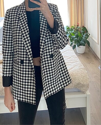 xs Beden çeşitli Renk Koton blazer ceket