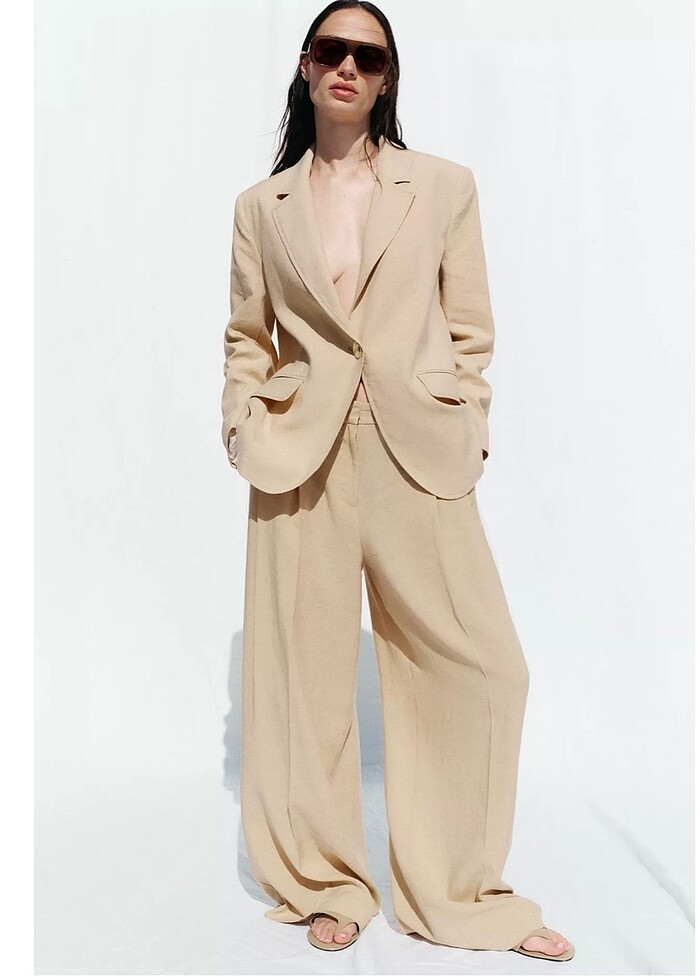 Zara keten blazer ceket - Görsel 3