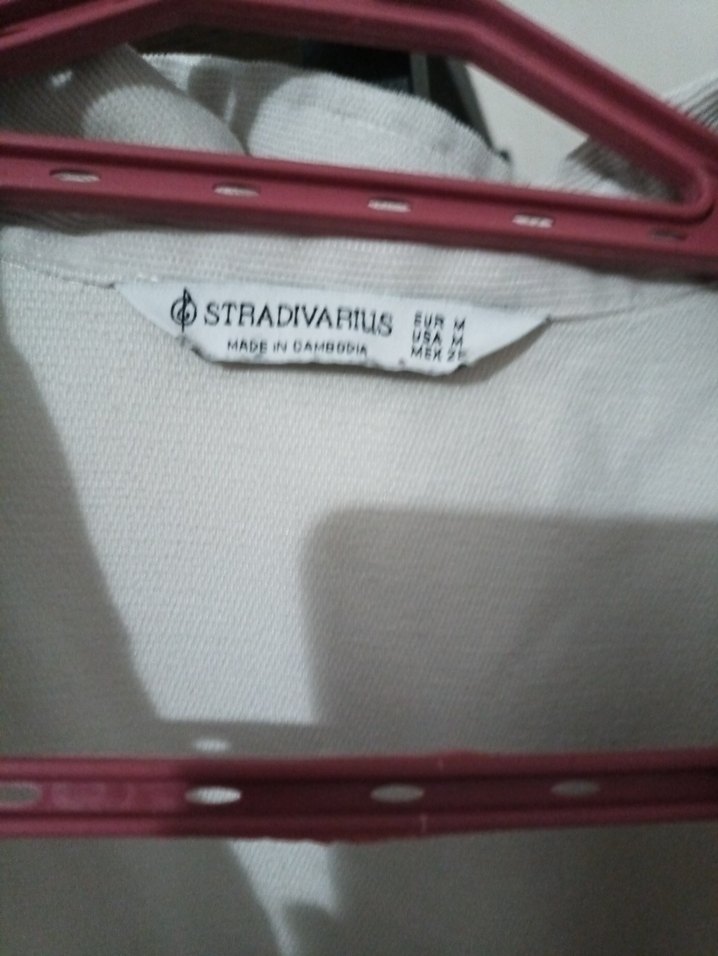 Düğmeli kırık beyaz fitilli Uzun Kollu Kadın Gömlek - Görsel 2