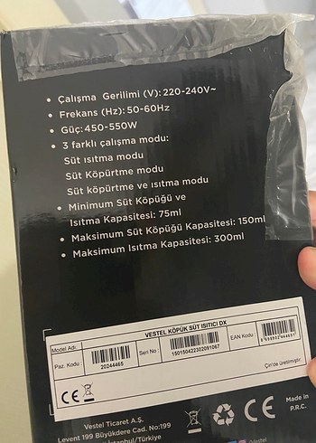 Vestel Vestel Köpük Süt Isıtıcı DX Gri