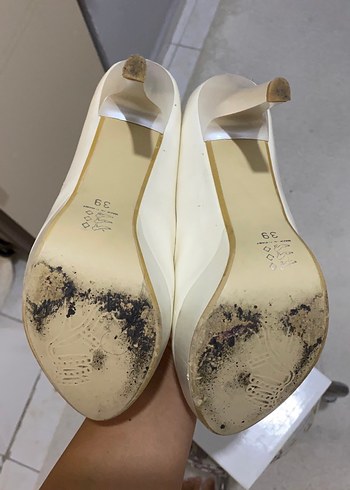 Diğer Beyaz Stiletto Topuklu Kadın Ayakkabı