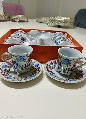 Beden Çini desenli fincan takımı