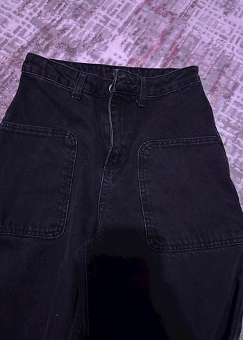 Bol Kesim Kot Pantolon - Görsel 2