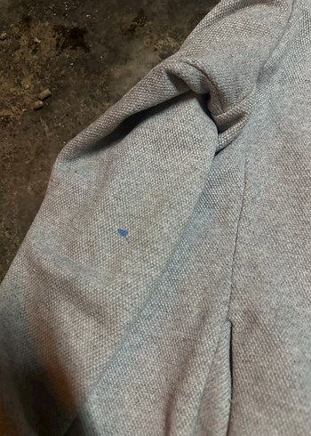 Gri Kapüşonlu Fermuarlı Erkek Sweatshirt - Görsel 2