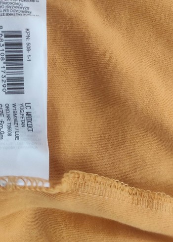 Sarı Baskılı Bebek Önlüğü 9 Ay/M - Görsel 4