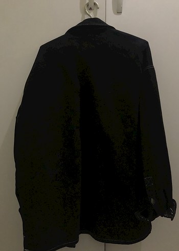 Siyah Düğmeli Denim Ceket - Görsel 3