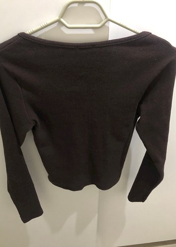 Kahverengi Fermuarlı Uzun Kollu body - Görsel 3