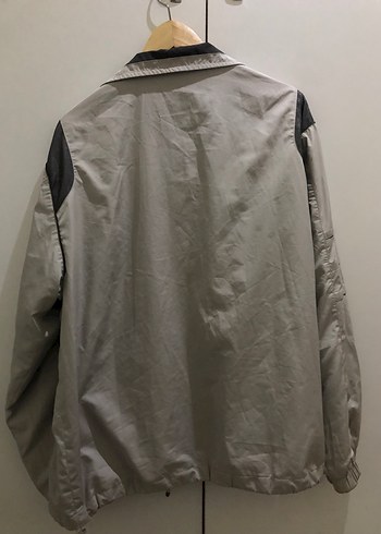 Dagi Marka Gri Yüksek Yakalı Fermuarlı Erkek Yağmurluk - Görsel 2