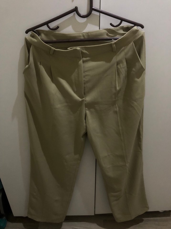 Tymilla Bej Regular Fit Kadın Kumaş Pantolon - Görsel 3